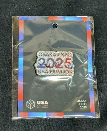 오사카 엑스포 미국관 핀 배지 스파크 USA 2025