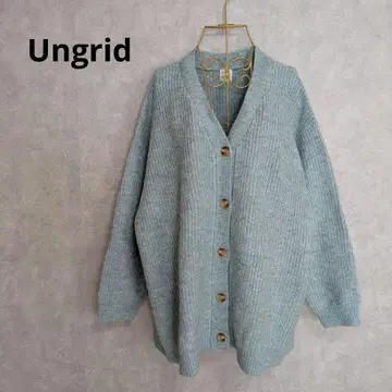 Ungrid 컬러 루즈 니트 가디건 V넥 긴팔 F