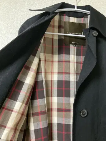 MACKINTOSH 블랙 마 혼방 스텐카라 코트