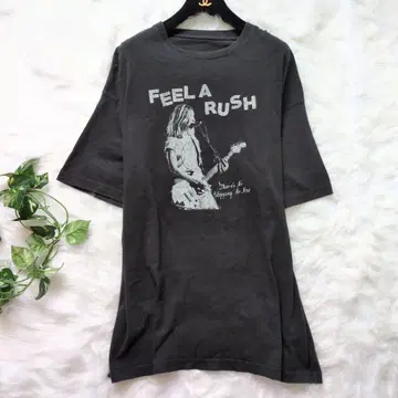 JEANASIS 지나시스 FEEL A RUSH 롱 T셔츠 블랙