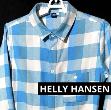 HELLY HANSEN M 긴팔 블록 체크 블루 긴팔 셔츠