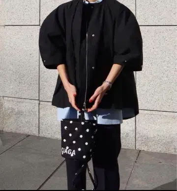macchat 볼륨 슬리브 블루종 네이비