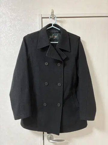 EAST BOY 블랙 더블 브레스트 코트