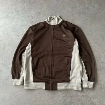 VANS 반스 트랙 자켓 브라운 로고
