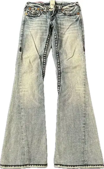 TRUE RELIGION 부츠컷 데님 플레어 데님 라이트 블루