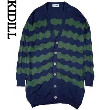 KIDILL 키디루 보더 니트 롱 가디건