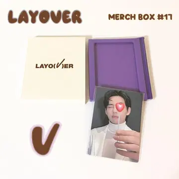 BTS LAYOVER MERCHBOX 17 태태 마취 박스 태현