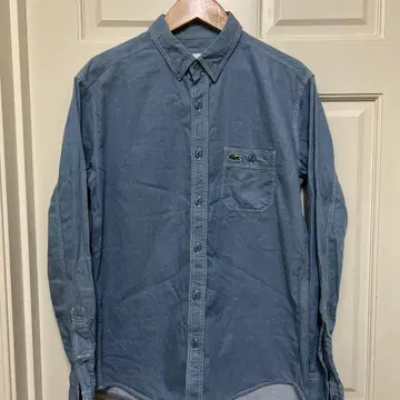 LACOSTE 블루 데님 긴팔 셔츠 3