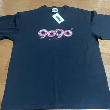 9090 OG 로고 티셔츠 M 사이즈 블랙 핑크 카모