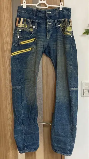 프린트 포켓 롤업 팬츠