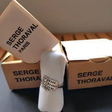 SERGE THORAVAL 실버 반지 약 9호