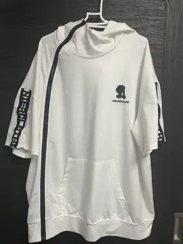 nier 후드티 하프 팬츠 세트 화이트