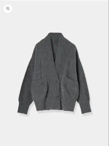 Double-breasted Shaggy knit Cardigan
