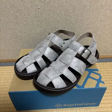 RegettaCanoe 그레이 실버 구르카 샌들