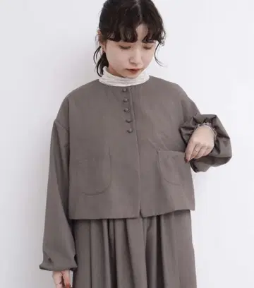 새상품급 l'atelier du savon 치비코로 버튼 마루이소데 자켓