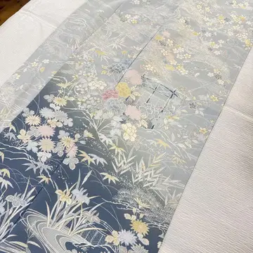 호몬기 명주 고쇼카이 순수 실크 청록색