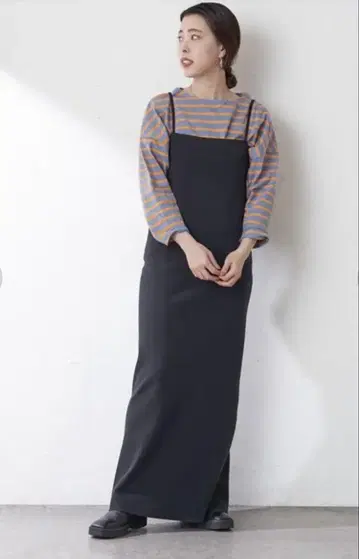 SHENERY 총침 니트 타이 맥시 원피스 프리 사이즈