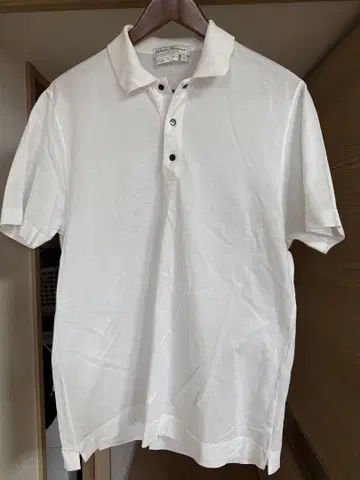 Salvatore Ferragamo 화이트 피케 셔츠 XL