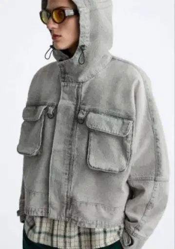 ZARA 23aw 데님 자켓 크롭 기장