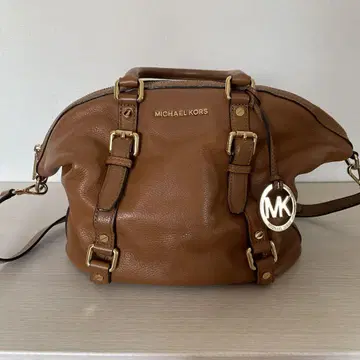 MICHAEL KORS 브라운 가죽 핸드백