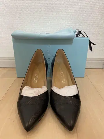 YOSHITO 블랙 하이힐 스틸레토 23cm