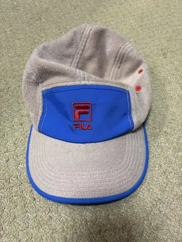 [ 새상품 ] FILA 휠라 캡 플리스 모자 베이지