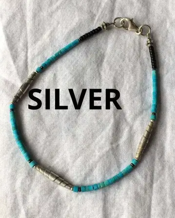 빈티지 터콰이즈 카렌 실버 팔찌 SILVER 비즈