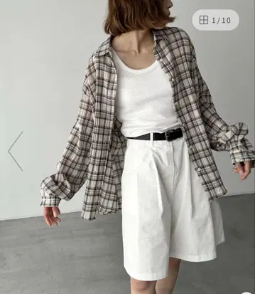 캐널진 요류 체크 셔츠