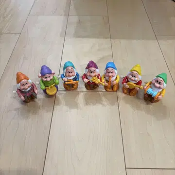 (5) 백설공주 7난쟁이 태엽식 완구 7체 세트