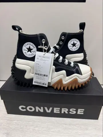 최저가 새상품 컨버스 란스터모션 하이 24cm 통굽
