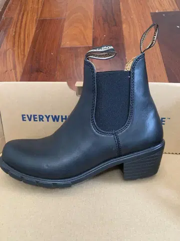 Blundstone 블랙 사이드 고어 부츠