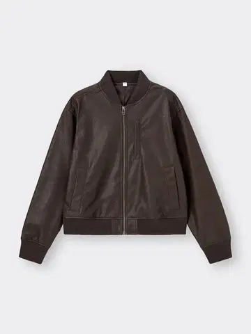 GU 레더 터치 블루종 다크 브라운 XL