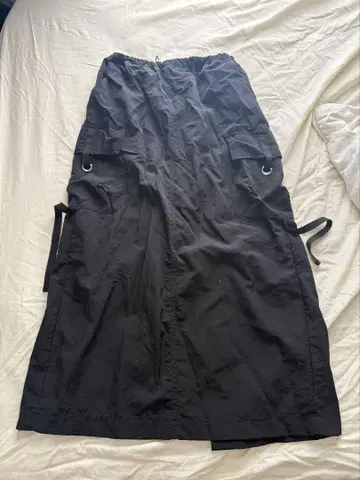 anyonemore 블랙 롱 스커트 허리밴딩