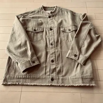 L L Crafted 베이지 데님 자켓