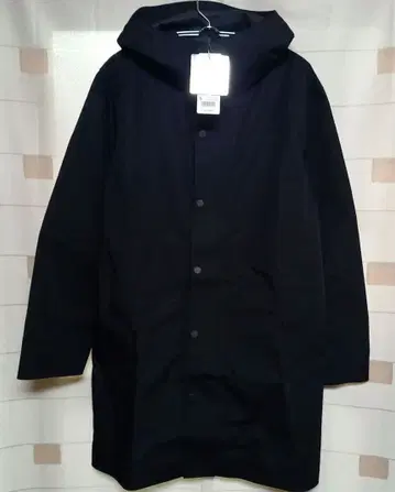 유니클로 블록테크 코트 블랙 S