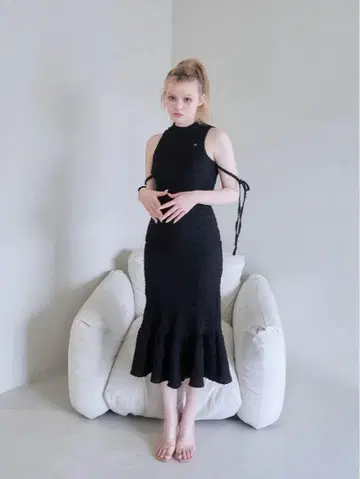 Clarice long dress black andmary