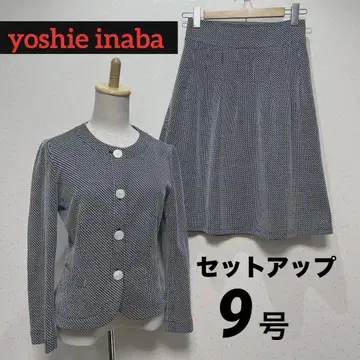 요시에 이나바 자켓 플레어 스커트 셋업 2점 세트