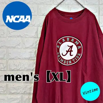 V882 [ NCAA ] 프린트 롱 슬리브 [ 남성용 XL ] 레드