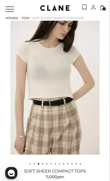 CLANE SOFT SHEER COMPACT TOPS