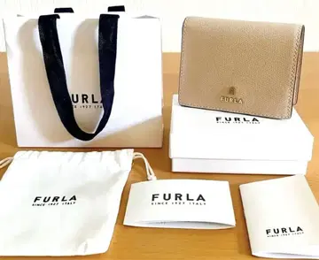 FURLA CAMELIA S 까멜리아 접이식 지갑 핑크 베이지