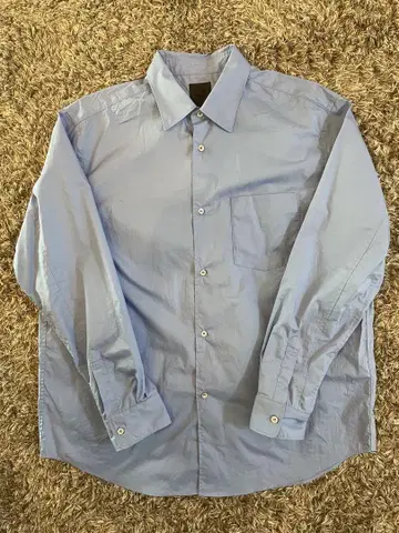 Retouch Relaxed Fit L/S Shirt -blue- S