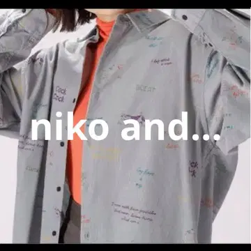 [ 새상품급 ] 니코앤드 C 리오셀 콜 프린트 셔츠 niko and -