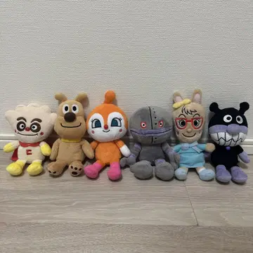 호빵맨 봉제 인형 6체 세트