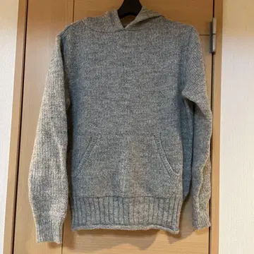 BEAMS BOY 그레이 후드