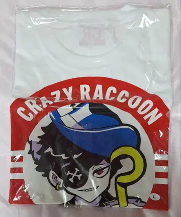 Crazy Raccoon CR Mondo 티셔츠 L 사이즈 화이트