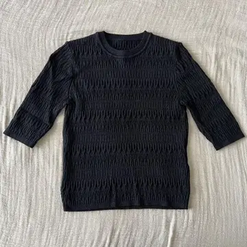 mame Geometric Ribbed Knitted Top