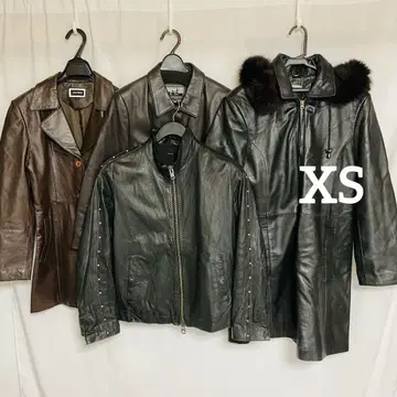 4장 가죽 자켓 2색 세트 size mix