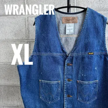 [ WRANGLER/랭글러 ] 데님 베스트 XL 구제 의류 74130PW