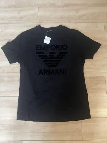 EMPORIO ARMANI 스트레치 코튼 크루넥 T셔츠