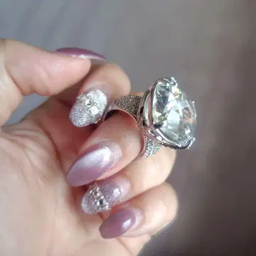 [레어 반지] 스와로브스키 빅 크리스탈 사이즈 55